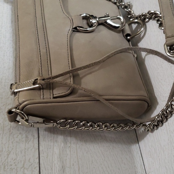 Rebecca Minkkoff mini MAC gray leather crossbody bag - Picture 3 of 8